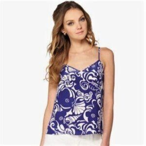 Lilly Pulitzer Dusk Racerback Silk tank top Small